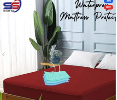 Waterproof Mattress Fitted Cover Anti Noise Anti Slip King Size Water Resistant Cover