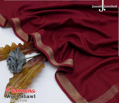 Women's Pashmina Wool Zari Tilla Shawl