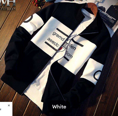 Men’s Fleece Printed Zipper Jacket | Hooded Winter Wear