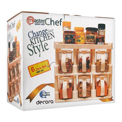 MasterChef Decor 6 Jars Spice Rack Set