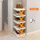 5 Layer X-Shoe Plastic Rack with Box Pack