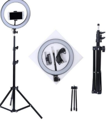 26 CM Professional LED Ring Light With 7 FT Tripod Stand