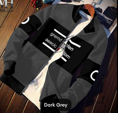 Men’s Fleece Printed Zipper Jacket | Hooded Winter Wear