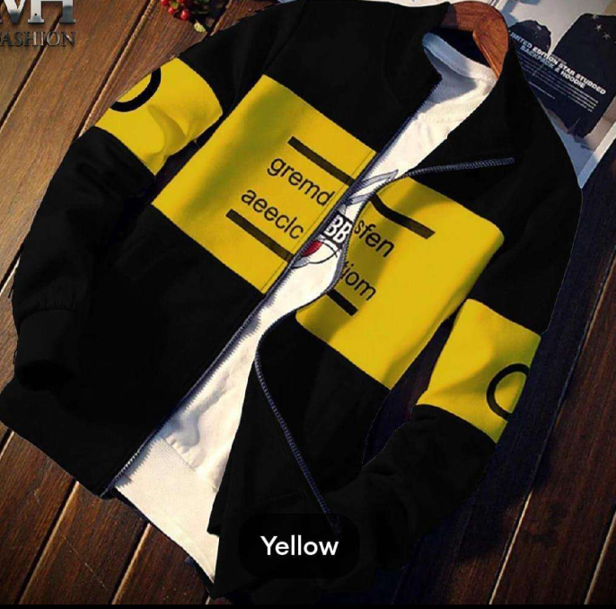 Men’s Fleece Printed Zipper Jacket | Hooded Winter Wear