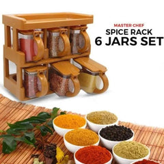 MasterChef Decor 6 Jars Spice Rack Set