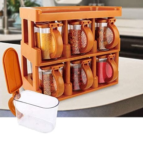 MasterChef Decor 6 Jars Spice Rack Set